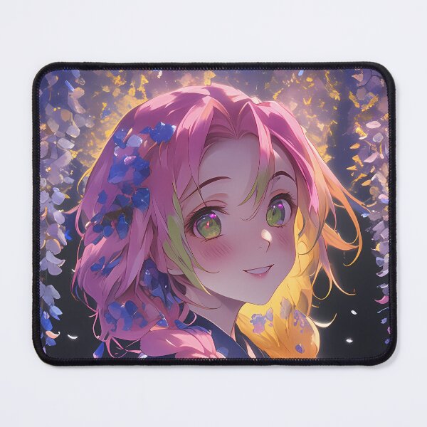 Item preview, Mitsuri Kanroji Demon Slayer Anime Girl Wisteria Blossom Glow Sakura Radiance designed and sold by thedarvills.