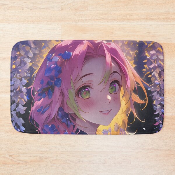 Item preview, Mitsuri Kanroji Demon Slayer Anime Girl Wisteria Blossom Glow Sakura Radiance designed and sold by thedarvills.