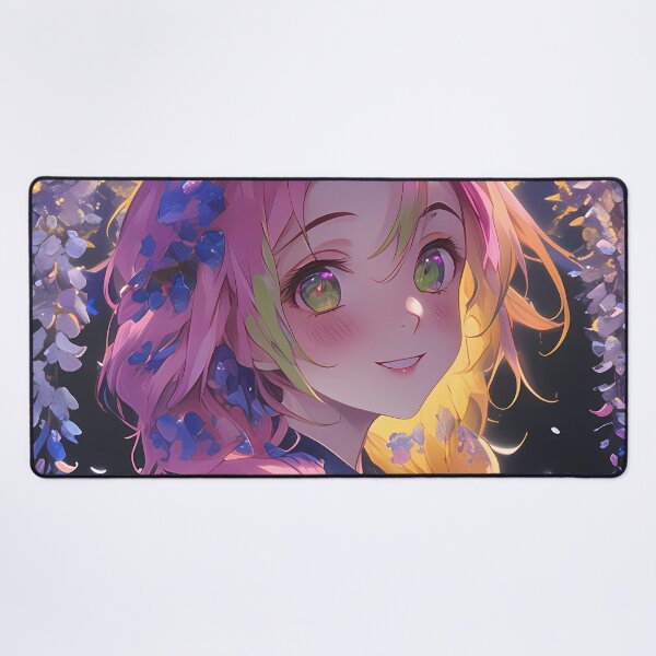 Item preview, Mitsuri Kanroji Demon Slayer Anime Girl Wisteria Blossom Glow Sakura Radiance designed and sold by thedarvills.