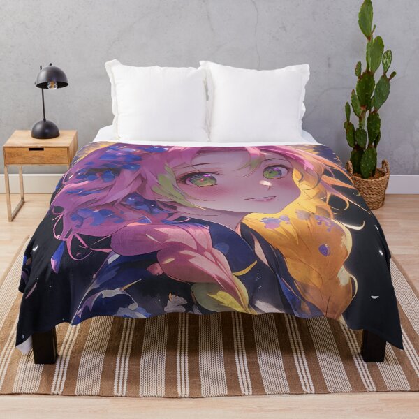 Item preview, Mitsuri Kanroji Demon Slayer Anime Girl Wisteria Blossom Glow Sakura Radiance designed and sold by thedarvills.