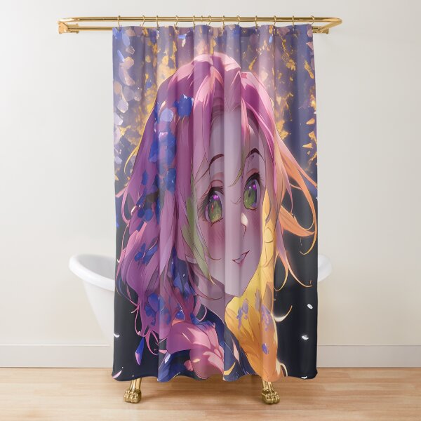 Item preview, Mitsuri Kanroji Demon Slayer Anime Girl Wisteria Blossom Glow Sakura Radiance designed and sold by thedarvills.