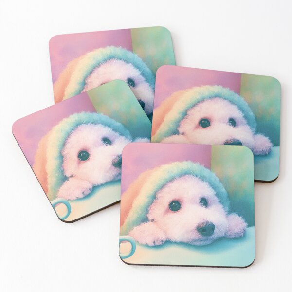 Item preview, Dreamy Pup in Pastel Paradise designed and sold by Art of Ngu.