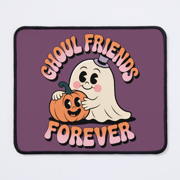 Item preview, Ghoul Friends Forever Cute Ghost & Pumpkin - Adorable Halloween Retro Design designed and sold by Rangmanch.