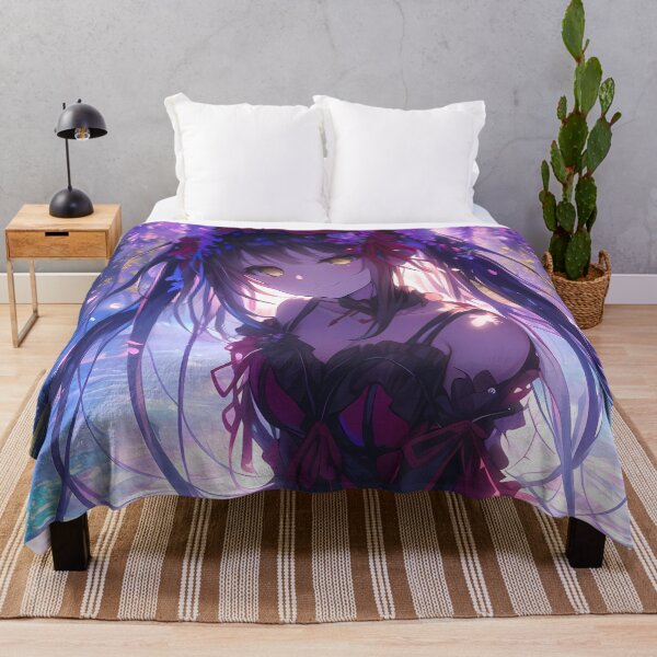 Item preview, Kurumi Tokisaki Date A Live Wisteria Moon Enchanted Blossoms Fantasy Night Anime Girl designed and sold by thedarvills.