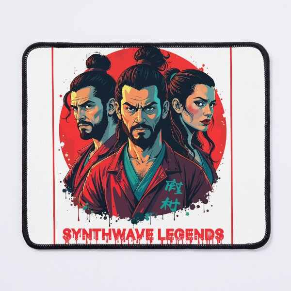 Item preview, Synthwave Legends Samurai Retro Vaporwave T-Shirt  Neon Japanese Warrior Art designed and sold by Design-Pro-21.