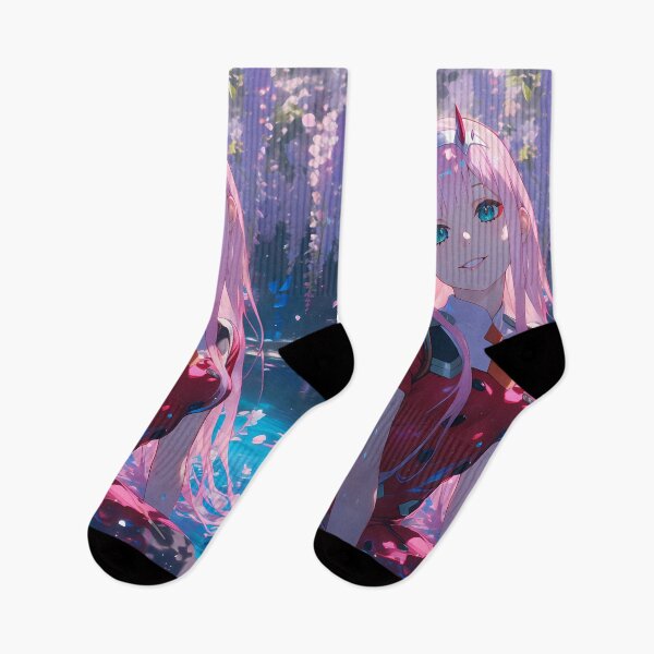 Item preview, Zero Two Darling Franxx Moonlight Wisteria Dreamy Fantasy Pink Anime Girl designed and sold by thedarvills.