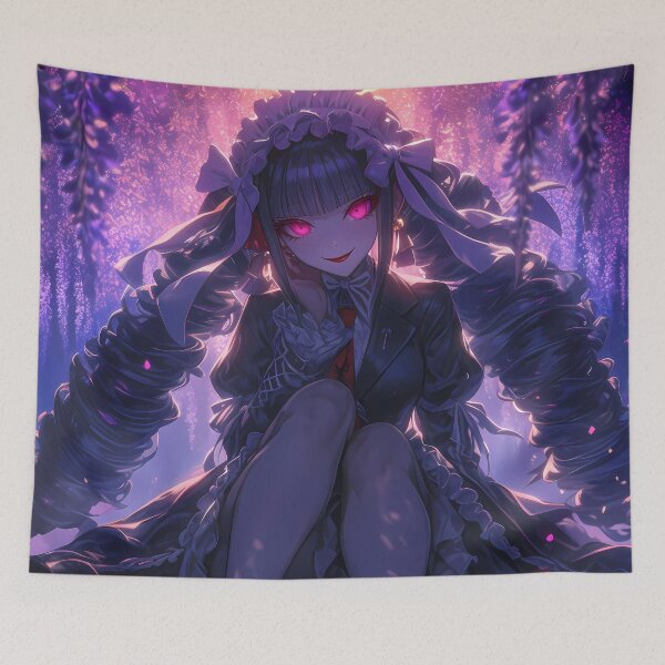 Item preview, Gothic Wisteria Moonlit Celestia Ludenberg Danganronpa Anime Girl Dark Fantasy designed and sold by thedarvills.