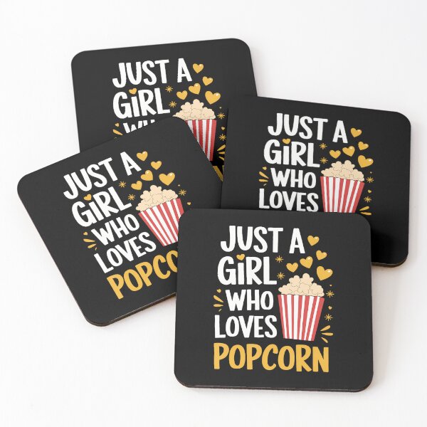 Item preview, Just A Girl Who Loves Popcorn Cute Popcorn Lover Girls Women designed and sold by ToriCarylon.