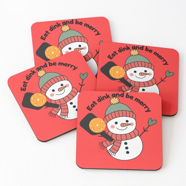 Item preview, Eat Dink and Be Merry Pickleball Snowman - Funny Christmas Gift designed and sold by Extremeallie.