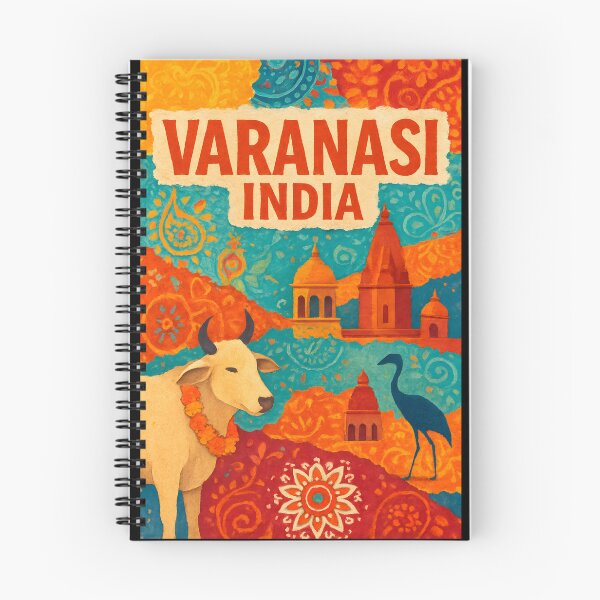 Item preview, Varanasi Culture Collage Travel Poster - Paisley Mandala designed and sold by Cosmopolis.