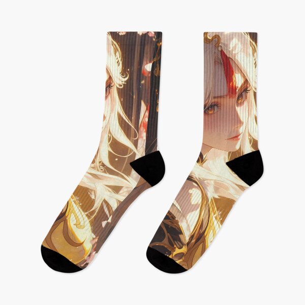 Item preview, Ningguang Genshin Impact Sakura Elegant Gold Fantasy Japan Blossom Anime Girl designed and sold by thedarvills.