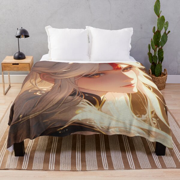 Item preview, Ningguang Genshin Impact Sakura Elegant Gold Fantasy Japan Blossom Anime Girl designed and sold by thedarvills.