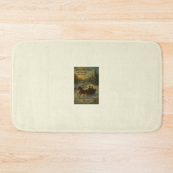 Item preview, Over the River and Through the Woods – Vintage Winter Scene designed and sold by Novel Works Studio.