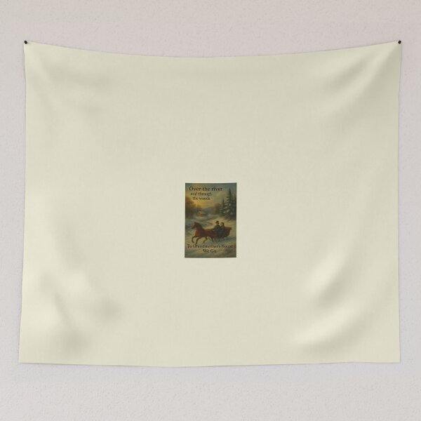 Item preview, Over the River and Through the Woods – Vintage Winter Scene designed and sold by Novel Works Studio.