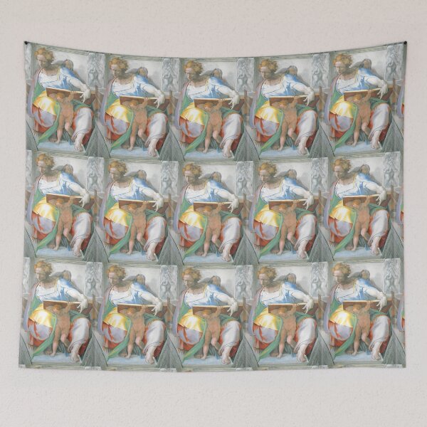 Item preview, Prophet Daniel by Michelangelo Sistine Chapel ceiling Renaissance Art designed and sold by ArtUnova.