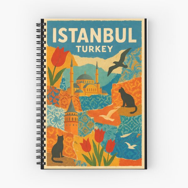Item preview, Istanbul Culture Collage Travel Poster - Tulips & Ottoman Tiles designed and sold by Cosmopolis.