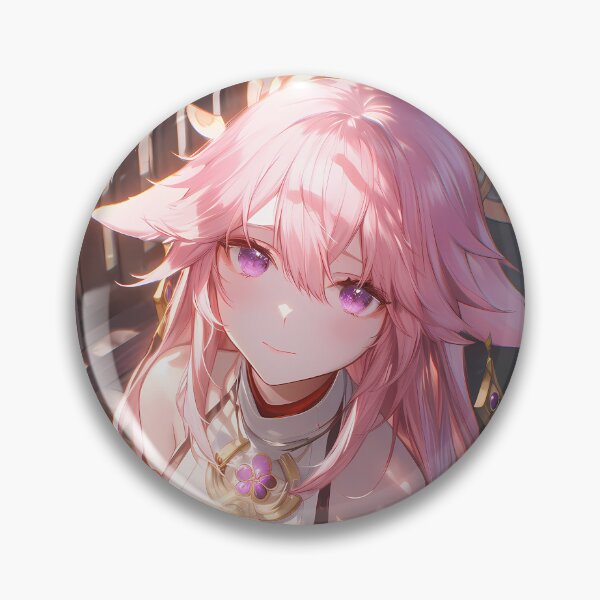 Item preview, Yae Miko Genshin Impact Sakura Blossom Japan Fantasy Pink Spring Beauty Elegant Anime Girl designed and sold by thedarvills.