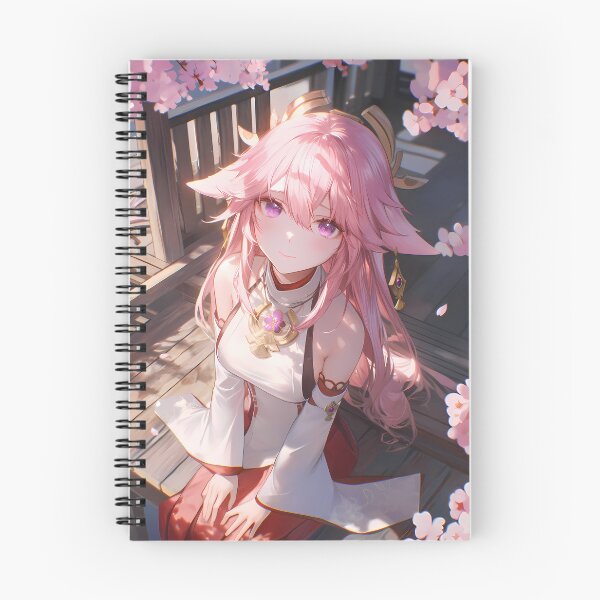 Item preview, Yae Miko Genshin Impact Sakura Blossom Japan Fantasy Pink Spring Beauty Elegant Anime Girl designed and sold by thedarvills.