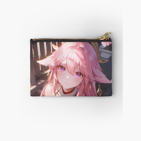 Item preview, Yae Miko Genshin Impact Sakura Blossom Japan Fantasy Pink Spring Beauty Elegant Anime Girl designed and sold by thedarvills.