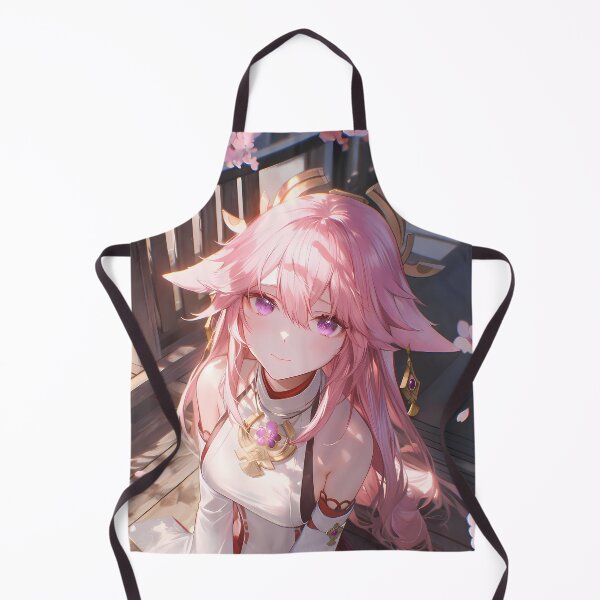 Item preview, Yae Miko Genshin Impact Sakura Blossom Japan Fantasy Pink Spring Beauty Elegant Anime Girl designed and sold by thedarvills.