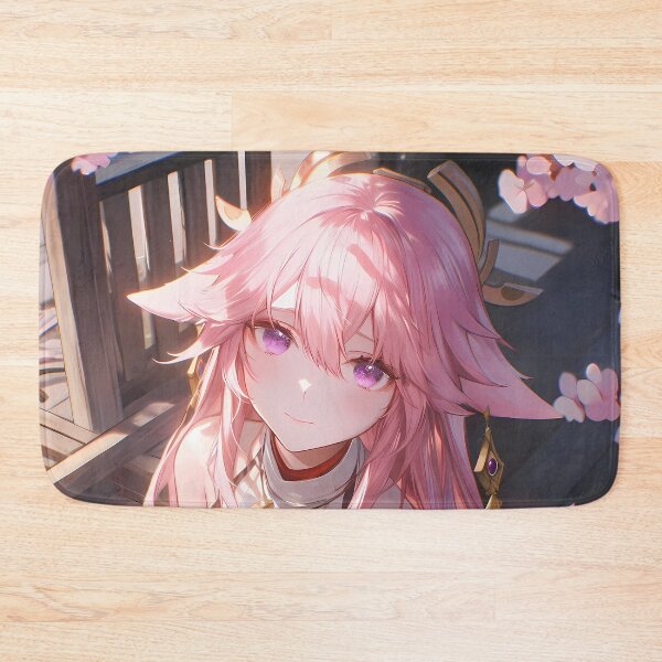 Item preview, Yae Miko Genshin Impact Sakura Blossom Japan Fantasy Pink Spring Beauty Elegant Anime Girl designed and sold by thedarvills.