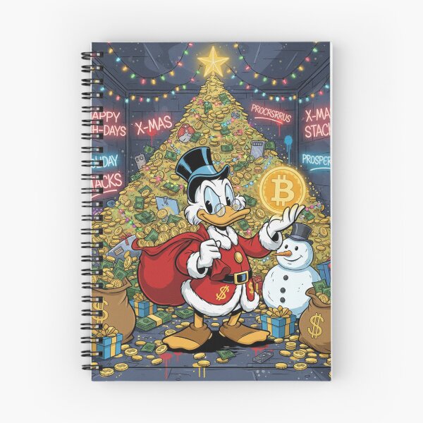 Item preview, Scrooge McDuck Crypto Christmas Wealth Holiday Stacks designed and sold by GEK-NERD.