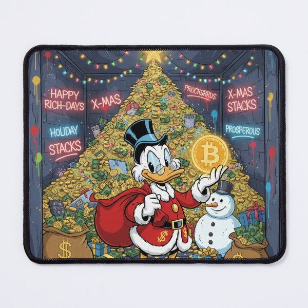 Item preview, Scrooge McDuck Crypto Christmas Wealth Holiday Stacks designed and sold by GEK-NERD.