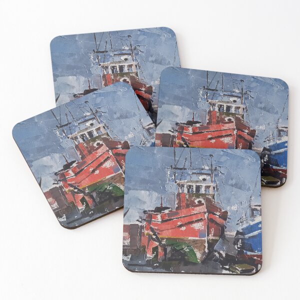 Item preview, Volodymyr Hlukhomanuk: Ships in Port designed and sold by ukrainianvin.