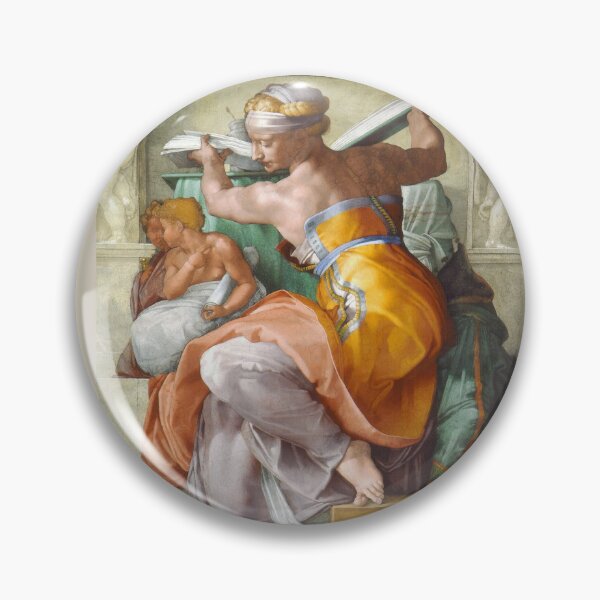 Item preview, Libyan Sibyl by Michelangelo Sistine Chapel ceiling Renaissance Art designed and sold by ArtUnova.