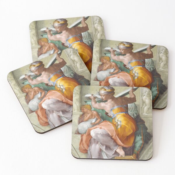 Item preview, Libyan Sibyl by Michelangelo Sistine Chapel ceiling Renaissance Art designed and sold by ArtUnova.