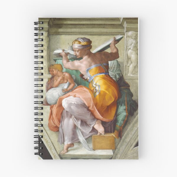 Item preview, Libyan Sibyl by Michelangelo Sistine Chapel ceiling Renaissance Art designed and sold by ArtUnova.