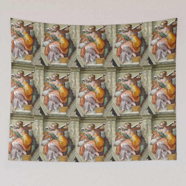 Item preview, Libyan Sibyl by Michelangelo Sistine Chapel ceiling Renaissance Art designed and sold by ArtUnova.