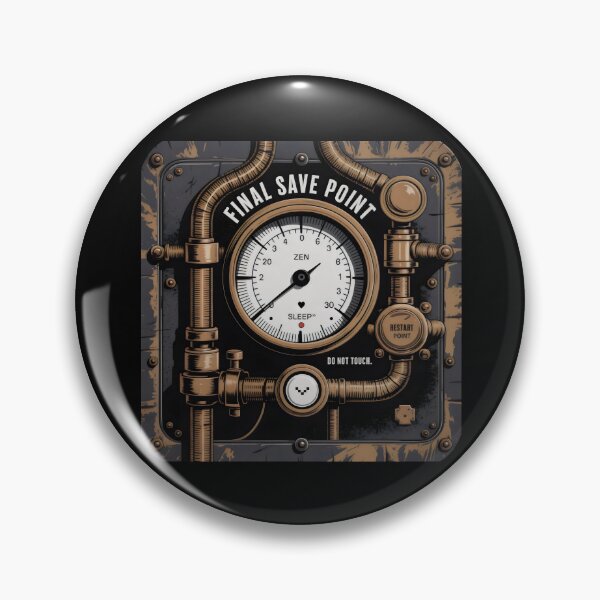 Item preview, Final Save Point Zen Gauge Steampunk Sleep Panel Design designed and sold by SplashTastic.