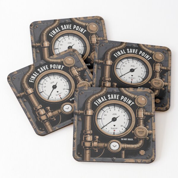 Item preview, Final Save Point Zen Gauge Steampunk Sleep Panel Design designed and sold by SplashTastic.