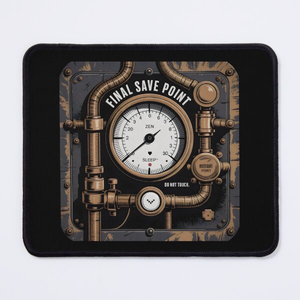 Item preview, Final Save Point Zen Gauge Steampunk Sleep Panel Design designed and sold by SplashTastic.