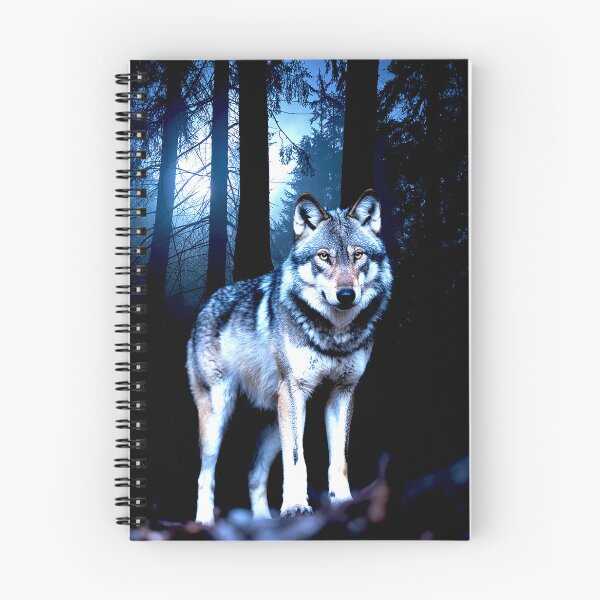 Item preview, Lone Wolf in a Moonlit Forest designed and sold by Exodoi.