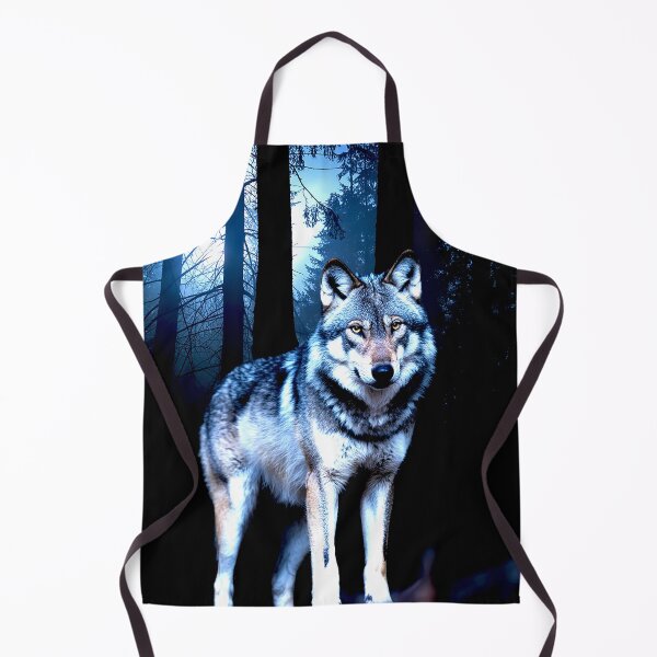 Item preview, Lone Wolf in a Moonlit Forest designed and sold by Exodoi.