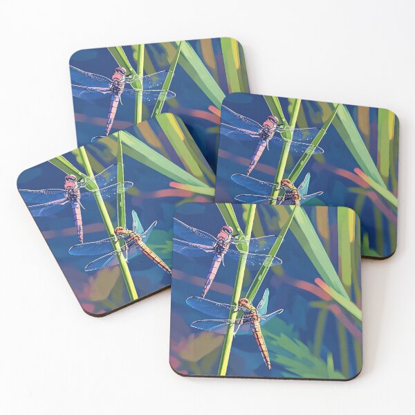 Item preview, Two Colorful Dragonflies designed and sold by tomorrowsart.