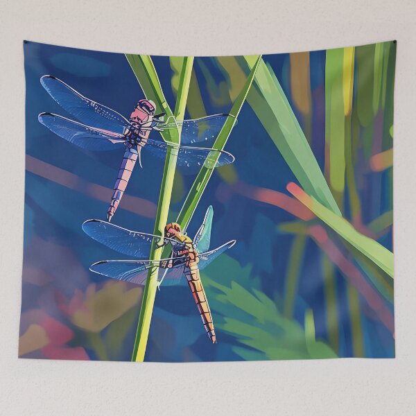 Item preview, Two Colorful Dragonflies designed and sold by tomorrowsart.