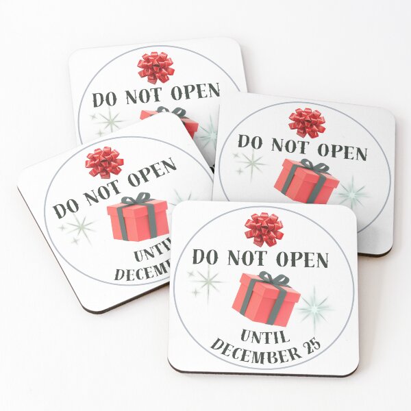 Item preview, Do Not Open Until December 25 – Christmas Gift Sticker designed and sold by MomentumbyOla.