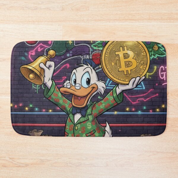 Item preview, Scrooge McDuck Holiday Hustle Merry Grindmas Bitcoin designed and sold by GEK-NERD.
