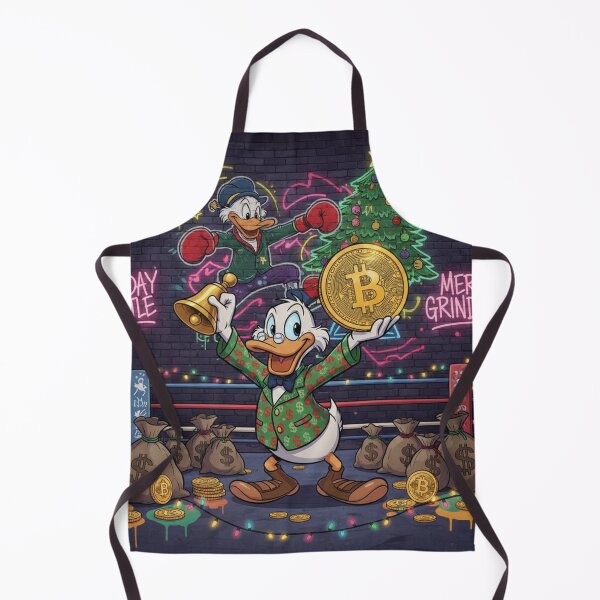 Item preview, Scrooge McDuck Holiday Hustle Merry Grindmas Bitcoin designed and sold by GEK-NERD.