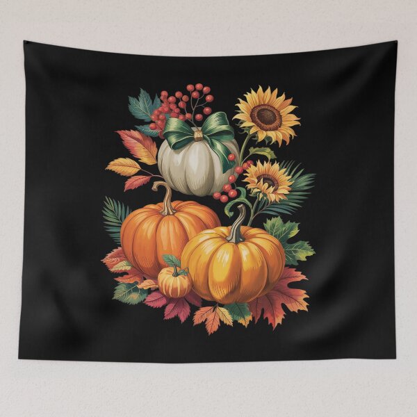Item preview, Thanksgiving Pumpkin Sunflower Fall Autumn Holiday  designed and sold by KotexTemu.
