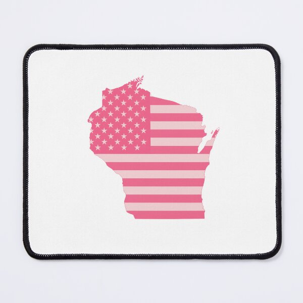 Item preview, Wisconsin USA Flag Silhouette – Stars and Stripes State Outline designed and sold by Paper Drip.