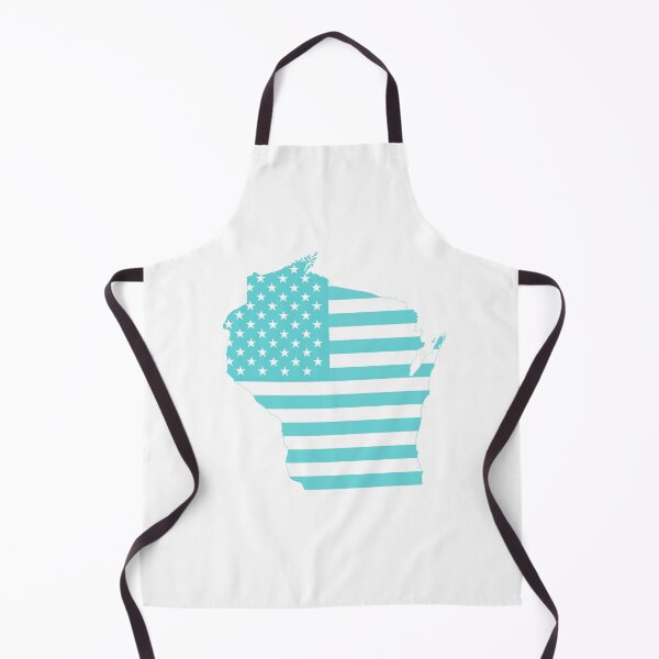 Item preview, Wisconsin USA Flag Silhouette – Stars and Stripes State Outline designed and sold by Paper Drip.