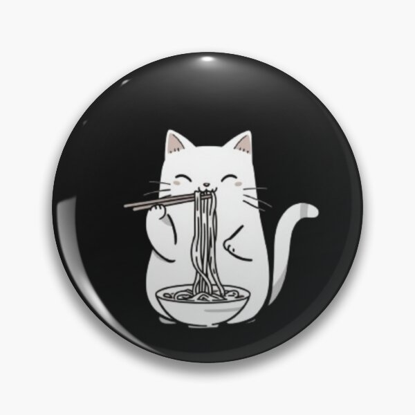 Item preview, Cute Cat Eating Ramen designed and sold by Yagami1.