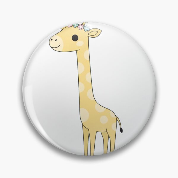 Artikelvorschau, Giraffenbaby mit Blumenkranz entworfen und verkauft von BloodMoonDesigns.
