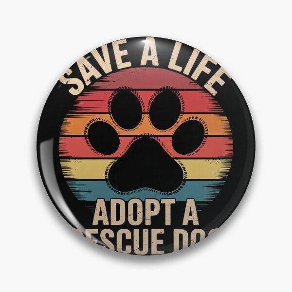 Item preview, Vintage Save A Life Adopt A Rescue Dog  designed and sold by InspiredFoul.