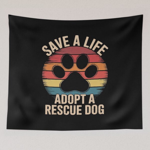Item preview, Vintage Save A Life Adopt A Rescue Dog  designed and sold by InspiredFoul.