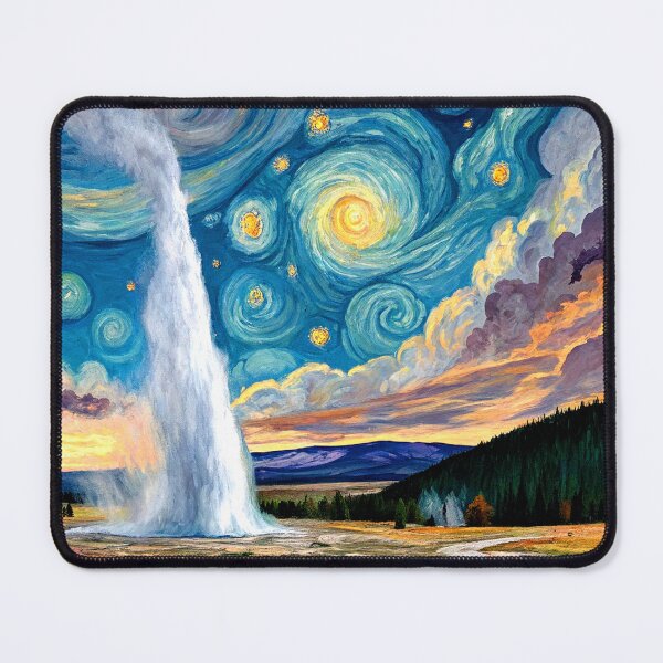 Item preview, Starry Night Old Faithful Yellowstone National Park designed and sold by Esskay Designs.
